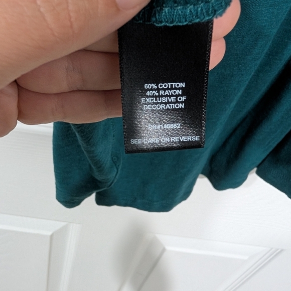 Torrid Deep Teal Knit Square Neck Lace Inset Tank in Size 2 (18/20) - Picture 9 of 11